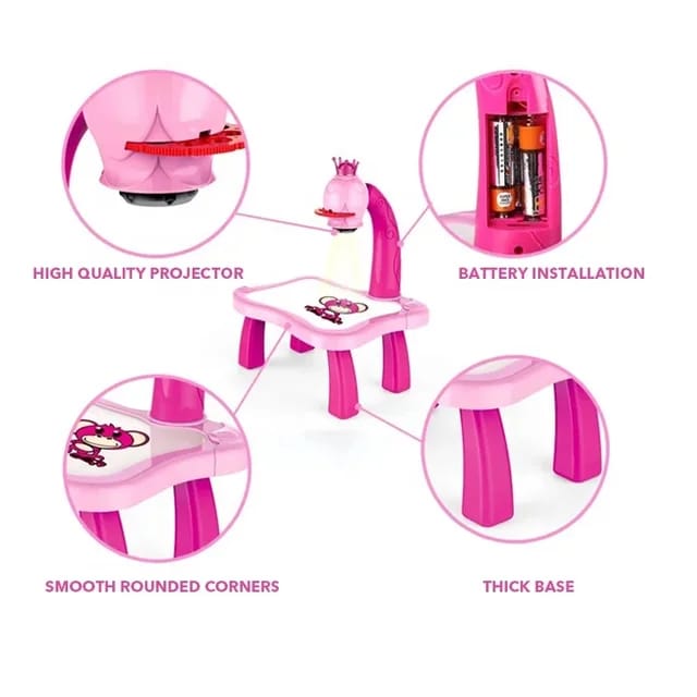 Tablet Kids Drawing Toys Projector for Children Light Drawing Board