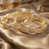 Premium 1 Carat Gold Plated Bangles – Elegant Design | Color Guaranteed